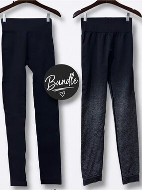 2 Leggings Bundle | NWOT High Rise Activewear Workout (size S)